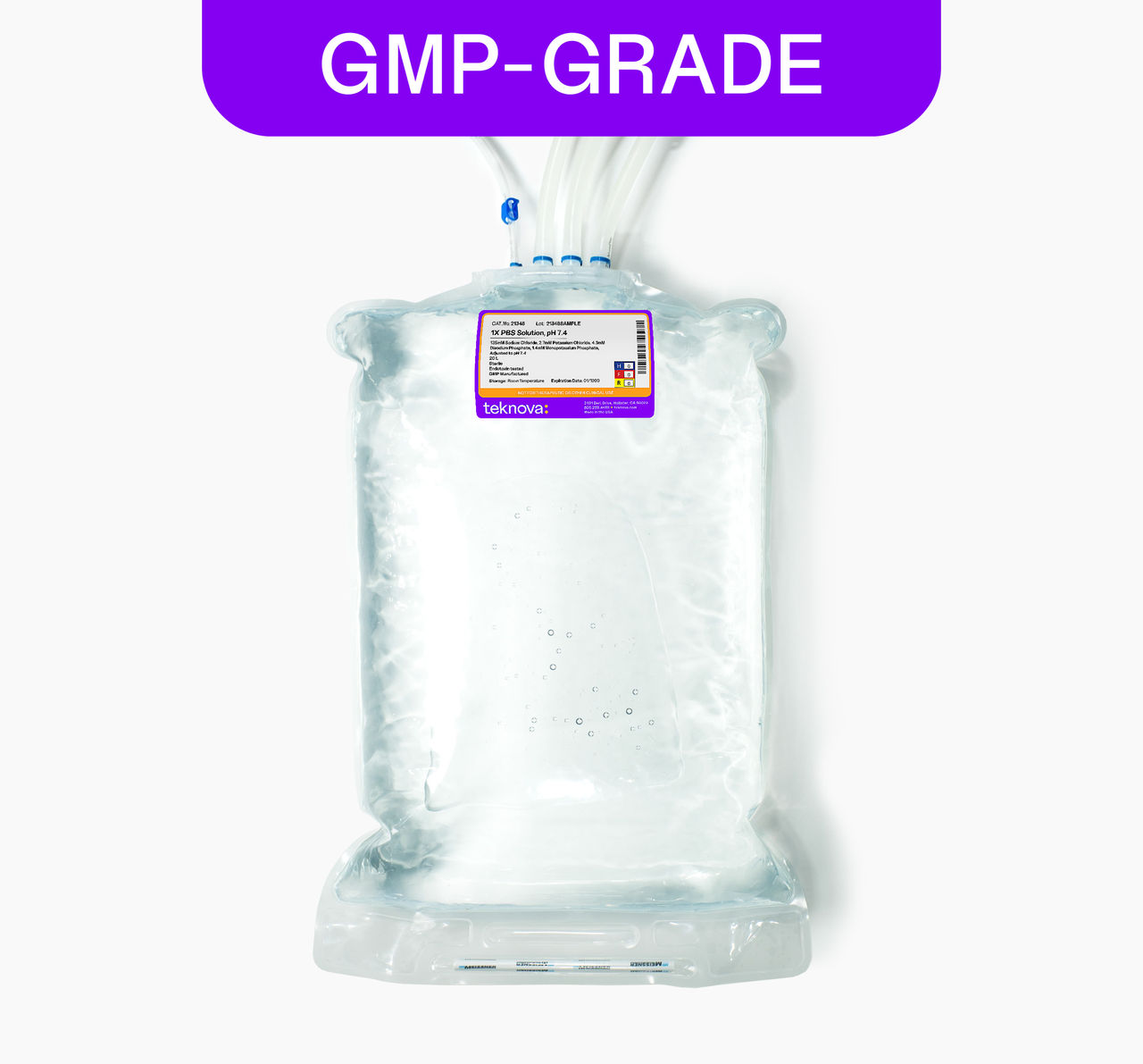 1X PBS Solution, pH 7.4 20L bag, GMP-grade